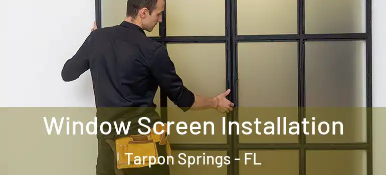  Window Screen Installation Tarpon Springs - FL